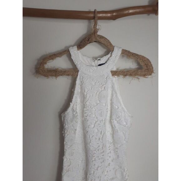 Lulu's Dress White‎ Lace Love Poem Mini Dress Size X-Small - Picture 6 of 9